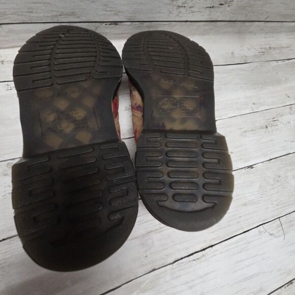 NWOT DR MARTENS BLACK FLORAL 3 EYE OXFORD SHOES SIZE 6UK/8US RARE VINTAGE - Picture 9 of 13